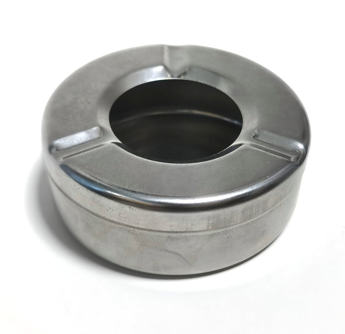 Inde Cenicero de Acero con Depósito de Agua, 9.4 x 9.4 x 3.2 cm (10 cm de Diámetro), Confortime - Color Plata (24 Unidades) Inde Cenicero de Acero con Depósito de Agua, 9.4 x 9.4 x 3.2 cm (10 cm de Diámetro), Confortime - Color Plata (24 Unidades)