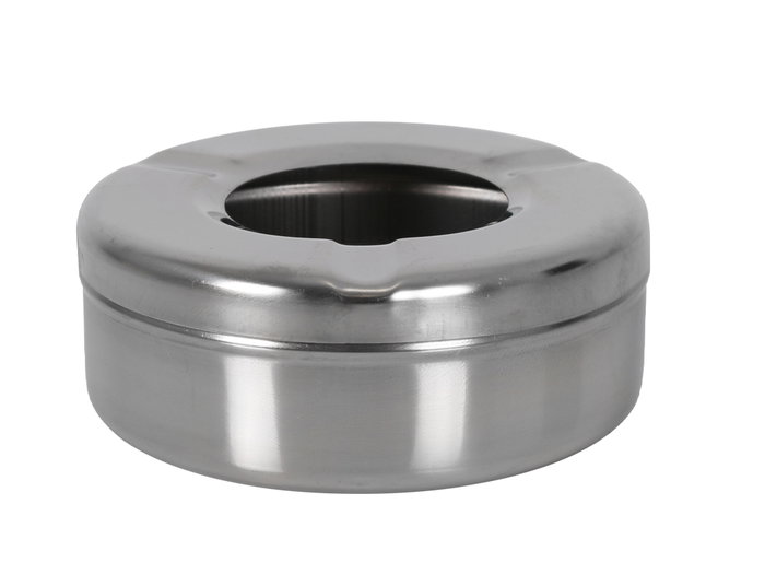 Inde Cenicero de Acero con Depósito de Agua, 9.4 x 9.4 x 3.2 cm (10 cm de Diámetro), Confortime - Color Plata (24 Unidades) Inde Cenicero de Acero con Depósito de Agua, 9.4 x 9.4 x 3.2 cm (10 cm de Diámetro), Confortime - Color Plata (24 Unidades)