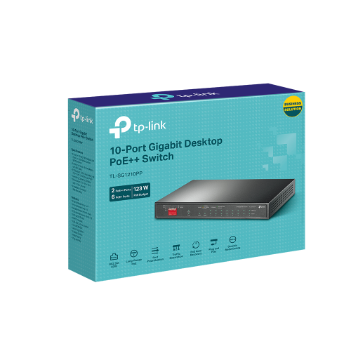 TP-Link TL-SG1210PP Switch Gigabit con 10 puertos y PoE+ TP-Link TL-SG1210PP Switch Gigabit con 10 puertos y PoE+