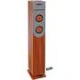 Inovalley HP34-CD-WOOD Torre de sonido Hi-Fi con CD Bluetooth 4.2 USB 2.0 Radio FM 100W Madera y gris con función de codificación