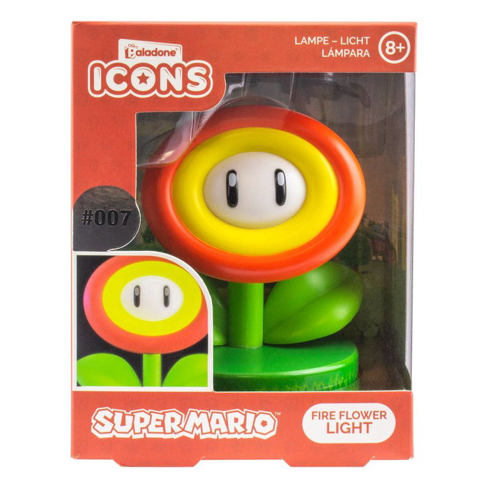 Super Mario lámpara Icon Fire Flower (V2)