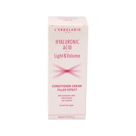L'ERBOLARIO Crema Bálsamo Capilar Efecto Filler Volumen con Ácido Hialurónico 150 ml - Sin Siliconas, Parabenos ni Colorantes