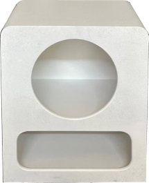 DKD Home Decor Mesita De Noche Moderno Blanco MDF 40 x 30 x 48 cm