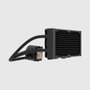 Fractal Design Radius 240 RGB Black Sistema de refrigeración líquida todo en uno, 12 cm, Negro
