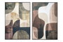 DKD Home Decor Cuadro Lienzo Velvet Abstracto 2 Surtido