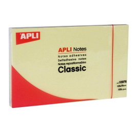 Apli Notas adhesivas amarillas 75 x 125 mm