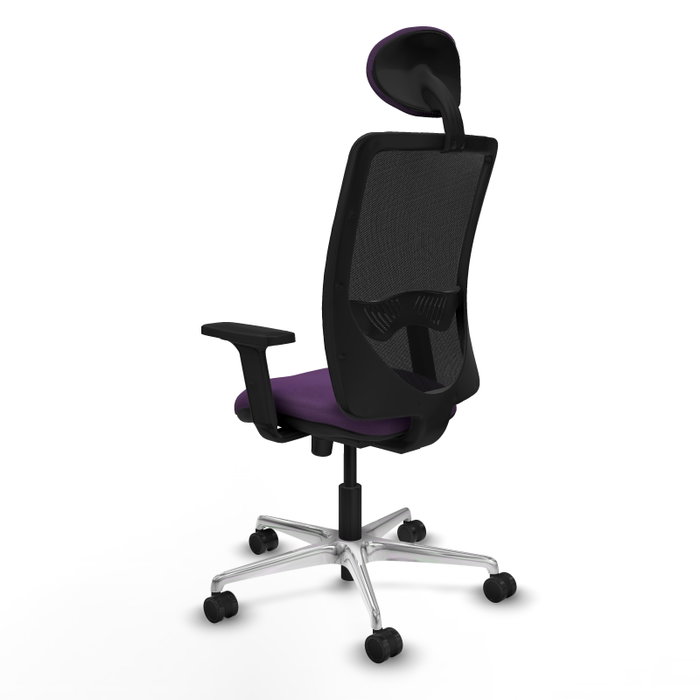PIQUERAS Y CRESPO Silla de oficina Zulema con mecanismo Sincro, Morado y Negro PIQUERAS Y CRESPO Silla de oficina Zulema con mecanismo Sincro, Morado y Negro