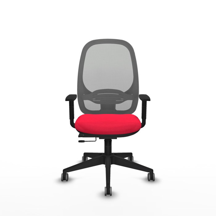 PIQUERAS Y CRESPO Silla de oficina Cilanco con mecanismo Sincro/Traslack, Rojo y Gris PIQUERAS Y CRESPO Silla de oficina Cilanco con mecanismo Sincro/Traslack, Rojo y Gris