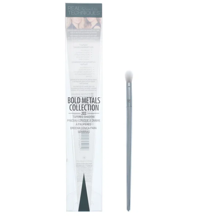 Real Techniques Bold Metals Collection 203 Tapered Shadow Brocha para ojos Real Techniques Bold Metals Collection 203 Tapered Shadow Brocha para ojos