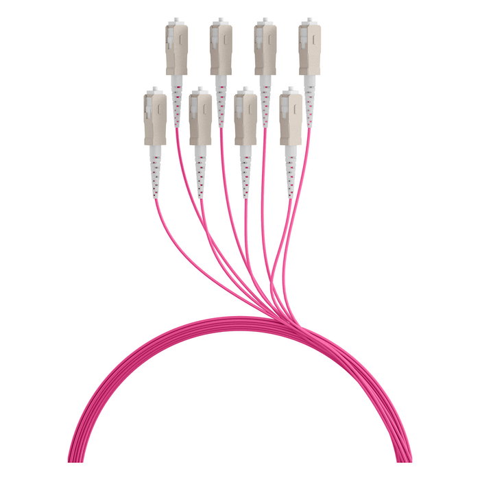 EFB Elektronik Cable de fibra óptica OM4 8x SC-SC 90m O8321S90OM4 EFB Elektronik Cable de fibra óptica OM4 8x SC-SC 90m O8321S90OM4