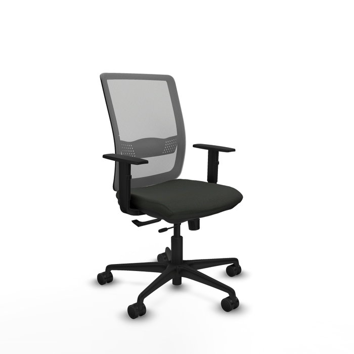 PIQUERAS Y CRESPO Silla de oficina Haches con mecanismo Sincro/Traslack, Negro y Gris PIQUERAS Y CRESPO Silla de oficina Haches con mecanismo Sincro/Traslack, Negro y Gris