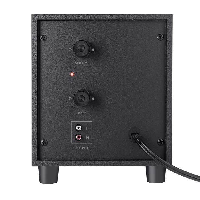 Trust Avora Altavoces 2.1 con Subwoofer de Madera, 18 W, Negro Trust Avora Altavoces 2.1 con Subwoofer de Madera, 18 W, Negro