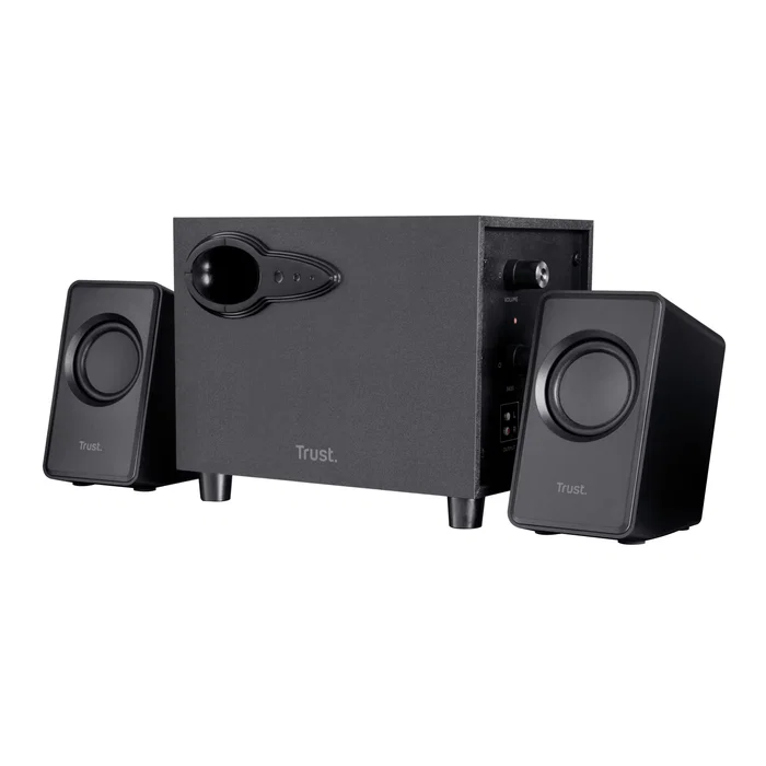 Trust Avora Altavoces 2.1 con Subwoofer de Madera, 18 W, Negro Trust Avora Altavoces 2.1 con Subwoofer de Madera, 18 W, Negro