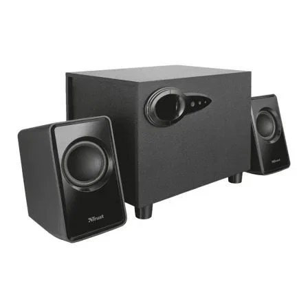 Trust Altavoces 2.1 20442 con Subwoofer USB, 18W de Potencia Máxima, Compactos para PC y Portátil, Alimentación USB Trust Altavoces 2.1 20442 con Subwoofer USB, 18W de Potencia Máxima, Compactos para PC y Portátil, Alimentación USB