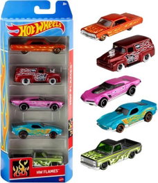 MATTEL Pack de 5 Hot Wheels Coches Básicos Surtido