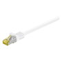 Goobay Cable de parche RJ45 CAT 6A S/FTP (PiMF) 0,5 m blanco