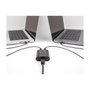 DeLOCK 11508 Interruptor USB 3.2 Gen 1 5 Gbps Switch para 2 PC compartir 1 dispositivo, negro, plástico, 5 Gbit/s