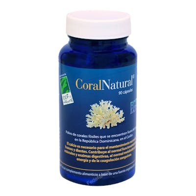 CIEN POR CIEN NATURAL Coralnatural 90 Cápsulas | Suplemento Aporte Calcio Magnesio y Oligoelementos CIEN POR CIEN NATURAL Coralnatural 90 Cápsulas | Suplemento Aporte Calcio Magnesio y Oligoelementos