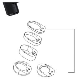 Deda Kit de espaciadores de dirección ALANERA para manillares - Incluye tapa, espaciadores 20mm y 10mm