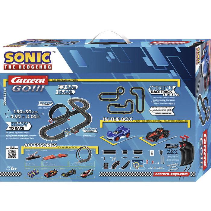 Carrera GO!!! Sonic the Hedgehog 4.9 con Sonic y Shadow, 4.9 metros Carrera GO!!! Sonic the Hedgehog 4.9 con Sonic y Shadow, 4.9 metros