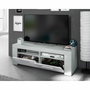 Aucune Soporte de TV de 2 puertas Gris y blanco L 120 cm