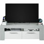 Aucune Soporte de TV de 2 puertas Gris y blanco L 120 cm