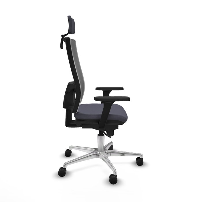 PIQUERAS Y CRESPO Silla de oficina Horna con mecanismo Sincro, Gris