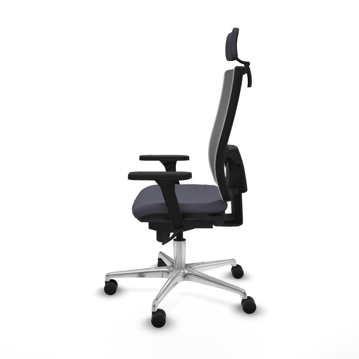 PIQUERAS Y CRESPO Silla de oficina Horna con mecanismo Sincro, Gris