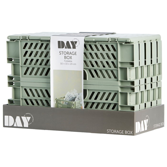 Day Caja Plegable 50x33 Moss Green Capacidad 27.6 L Color Verde Musgo 45 kg