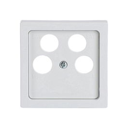 BUSCH-JAEGER Abdeckung für Datenkommunikation, Referencia BJ 1743/10-04-84, Color blanco estudio