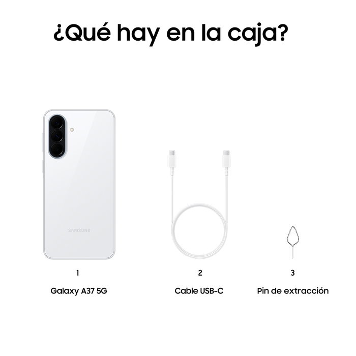 Samsung Galaxy A37 5G 128GB 6GB RAM Blanco
