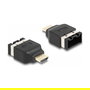 DeLOCK Adaptador HDMI-A macho a HDMI-E hembra para automóvil, 4K 60 Hz, 3840x2160, HDCP, Contactos chapados en oro, Negro