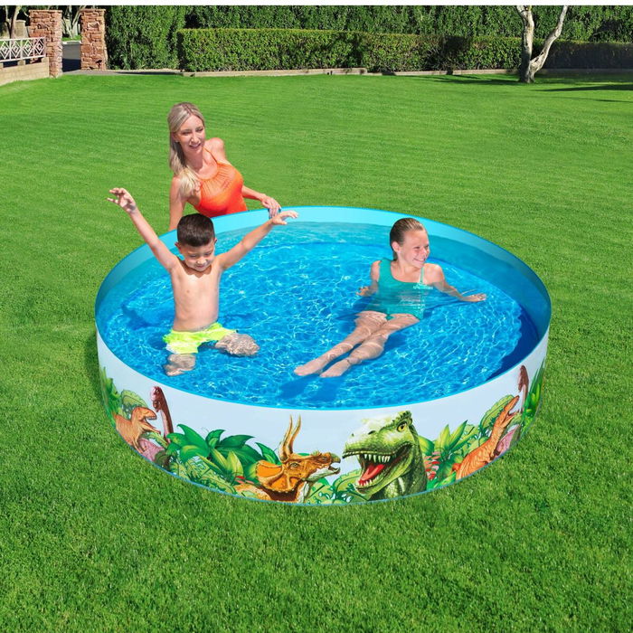 Bestway Piscina Rigida Infantil PVC Dinosaurios 183x38 cm +2 Años Jardin 55022 Bestway Piscina Rigida Infantil PVC Dinosaurios 183x38 cm +2 Años Jardin 55022