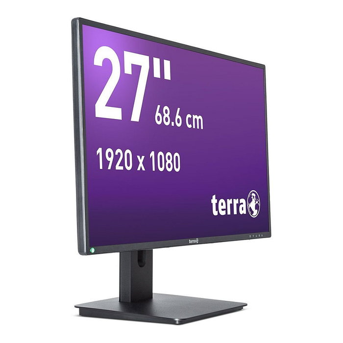 Terra Monitor 27" Full HD IPS 75Hz V4 Greenline Plus - Negro - 1920x1080, HDMI, DisplayPort, USB-C, Altavoces, Altura Ajustable, VESA, Low Blue Light