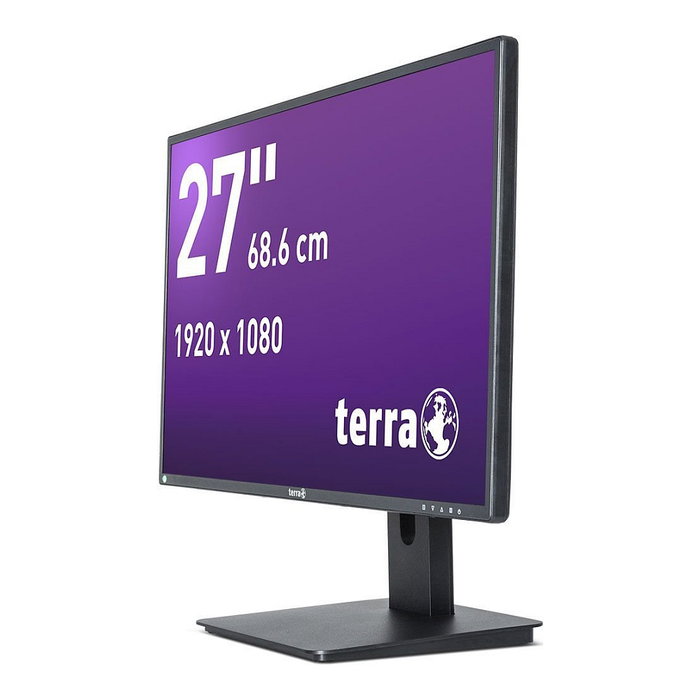 Terra Monitor 27" Full HD IPS 75Hz V4 Greenline Plus - Negro - 1920x1080, HDMI, DisplayPort, USB-C, Altavoces, Altura Ajustable, VESA, Low Blue Light