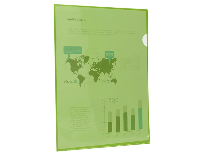 Liderpapel Carpeta Dossier con Uñero Verde DIN A4 Liderpapel Carpeta Dossier con Uñero Verde DIN A4