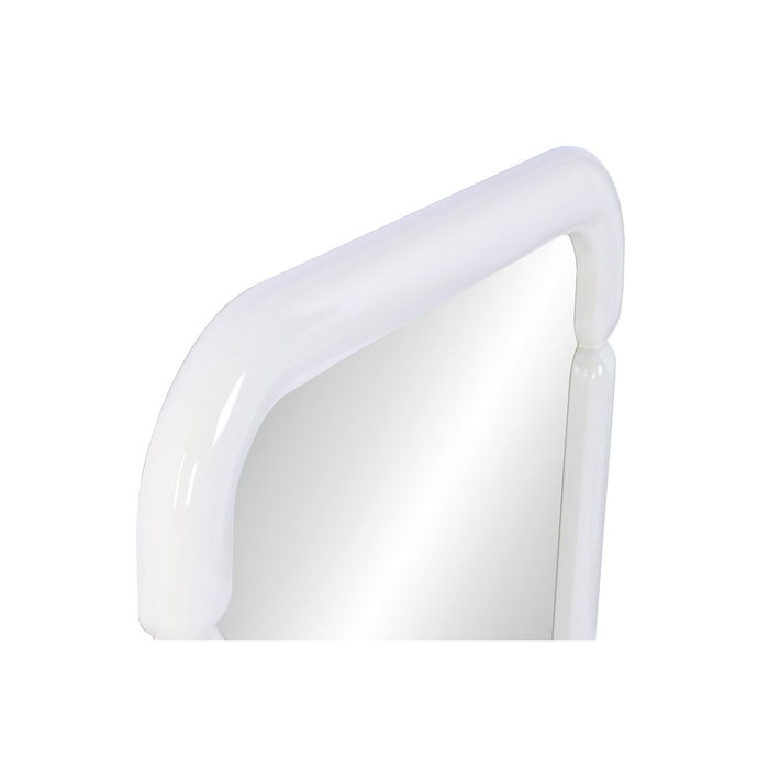 DKD Home Decor Espejo Moderno Lacado Blanco Roto 70x106 cm DKD Home Decor Espejo Moderno Lacado Blanco Roto 70x106 cm