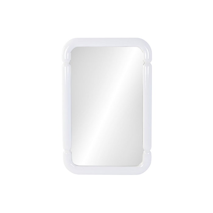 DKD Home Decor Espejo Moderno Lacado Blanco Roto 70x106 cm DKD Home Decor Espejo Moderno Lacado Blanco Roto 70x106 cm