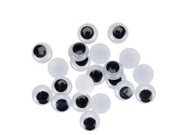Ojos Moviles Smart Ovalados 6 Mm. Negro Pack De 80