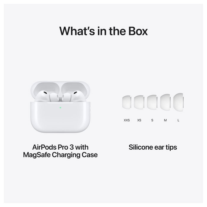 Apple AirPods Pro (3.ª generación) con estuche de carga MagSafe USB-C - Blanco Apple AirPods Pro (3.ª generación) con estuche de carga MagSafe USB-C - Blanco