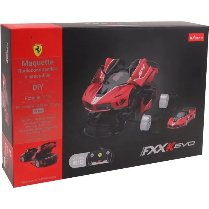 MGM TUR3301040956416 Kit de Montaje Ferrari FXX K Evo Coche Teledirigido Rojo 1/18