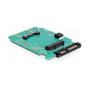 DeLOCK 61881 Convertidor SATA 22pin a mSATA 2.5 Platine Verde