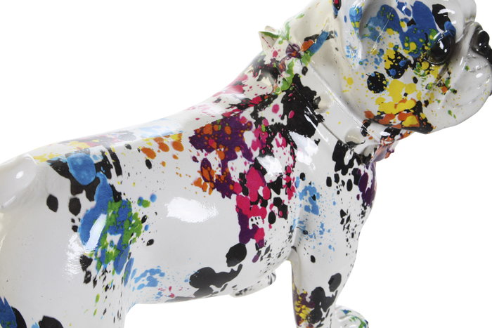 DKD Home Decor Figura de Resina Bulldog Multicolor DKD Home Decor Figura de Resina Bulldog Multicolor