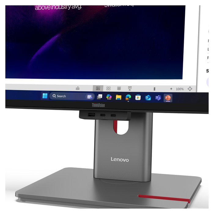 Lenovo ThinkVision P40WD-40 Monitor Curvo 100.8 cm (39.7") WUHD 5120x2160 IPS 120Hz HDR10 USB-C 140W Thunderbolt 4 KVM Altavoces 10W Negro