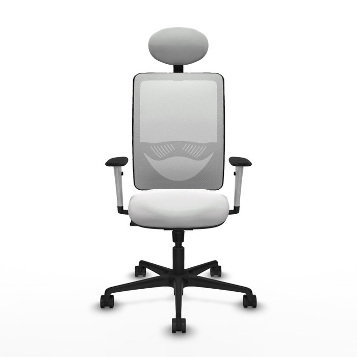 PIQUERAS Y CRESPO Silla de oficina Zulema con mecanismo Sincro y Cabecero Fijo, Blanco PIQUERAS Y CRESPO Silla de oficina Zulema con mecanismo Sincro y Cabecero Fijo, Blanco