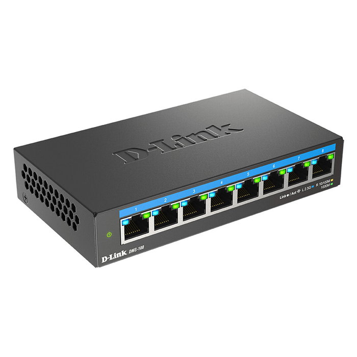 D-Link DMS-108/E Switch de 8 Puertos Multigigabit 2,5G Negro