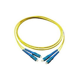 GoodConnections Cable de Fibra Óptica Patch OS2 Monomodo 9/125, SC/SC Duplex, Polaridad Intercambiable, LSZH, 10m, Amarillo, Alcasa LW-910SC