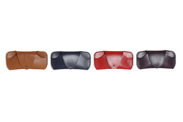 DKD Home Decor Funda Gafas PU Surtido de 4 Unidades Rojo y Negro