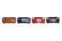 DKD Home Decor Funda Gafas PU Surtido de 4 Unidades Rojo y Negro