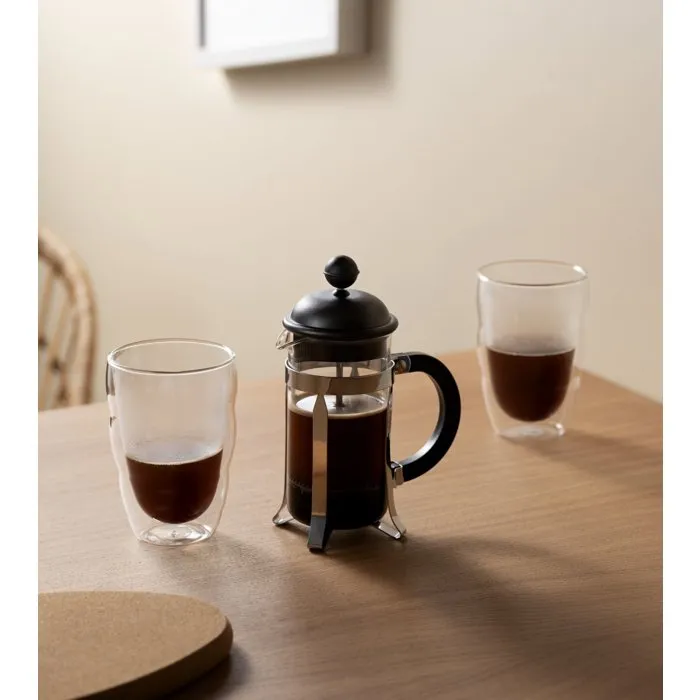 Bodum BOD0699965647216 Cafetera de Émbolo o Prensa Francesa, 3 Tazas (0.35L), Fabricada en Tritan con Estructura de Acero Inoxidable
